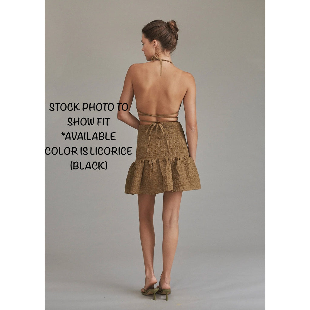 Acacia Swimwear Tove Skirt - Licorice | Alternate view