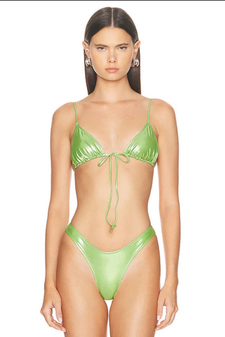 Heavy Manners x Elsa Hosk Cheeky Bikini Bottom - Minimal Coverage | Front view