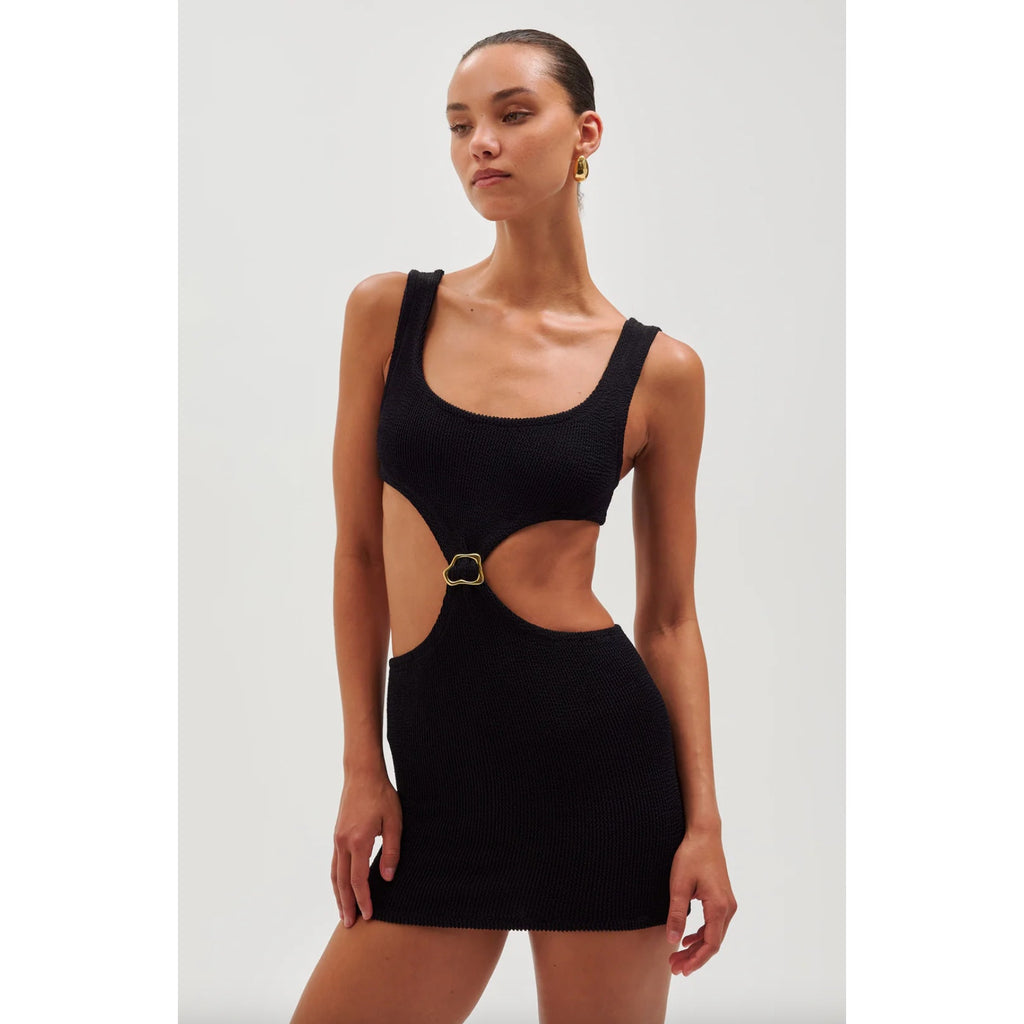 Reina Olga x Ronny Kobo Augusta Dress - Black | Alternate view