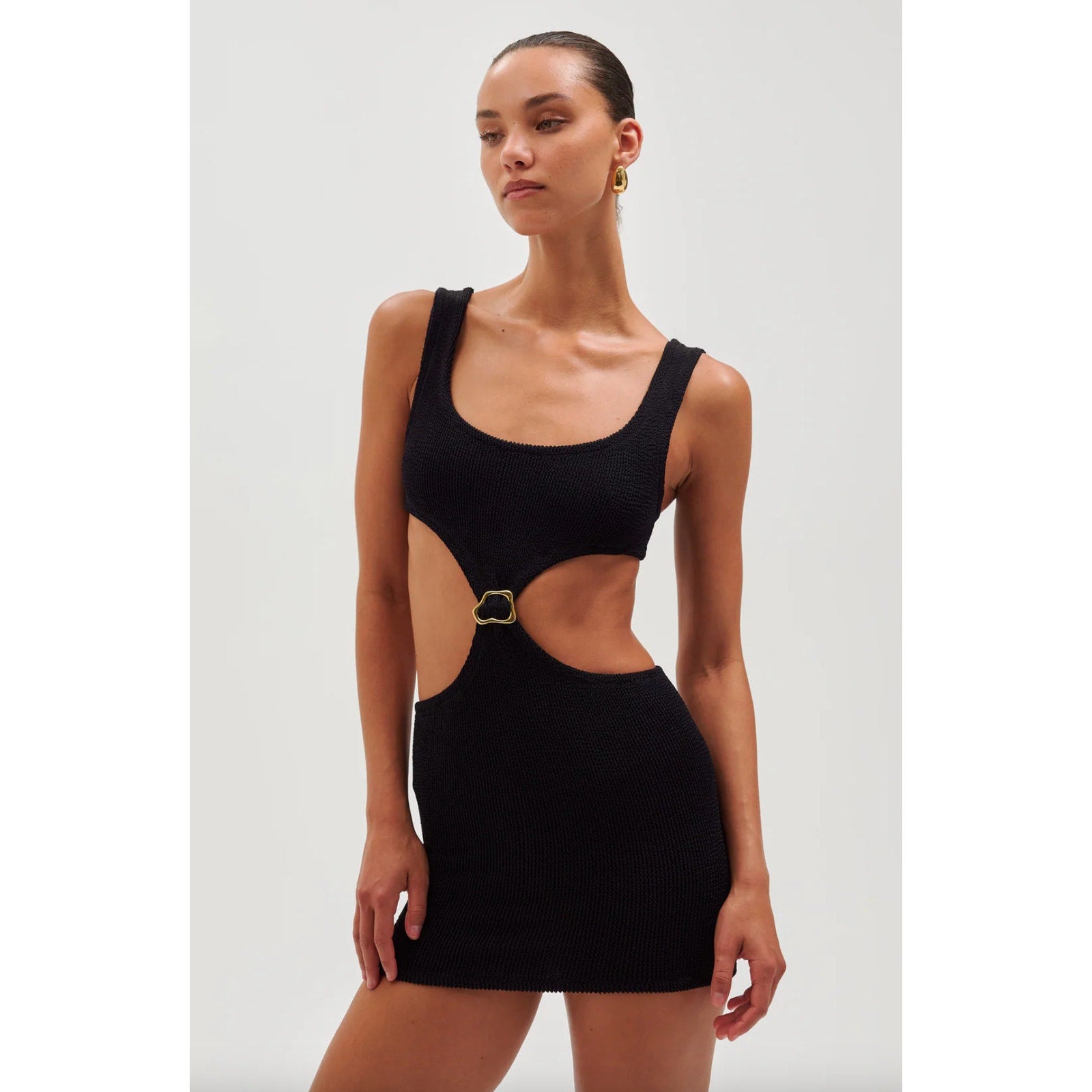Reina Olga x Ronny Kobo Augusta Dress - Black | Alternate view