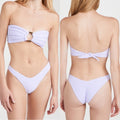 Montce Swim Purple Gingham Lulu Bikini Bottom | Front view