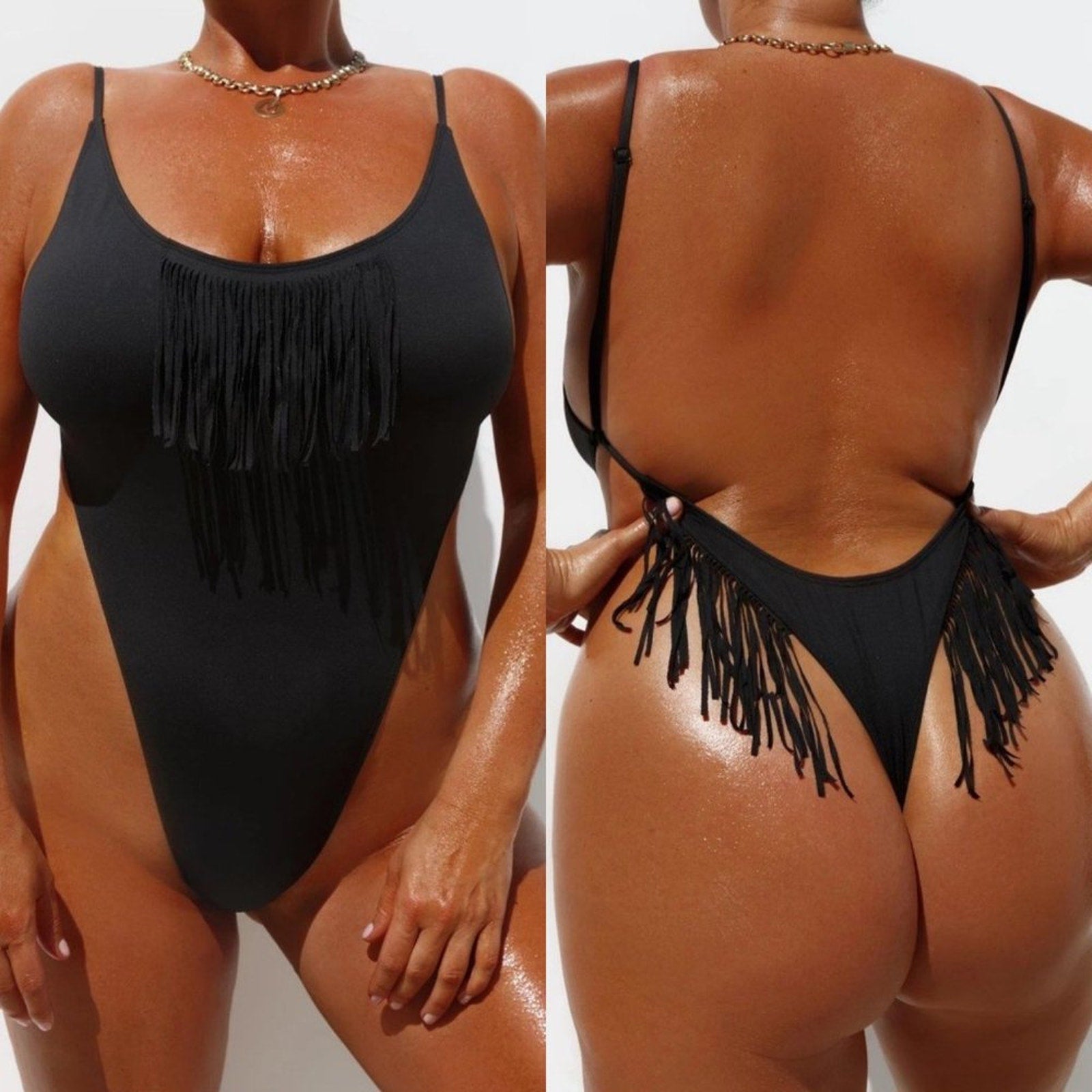 Minimale Animale Oasis Tropicana Thong One Piece | Front view