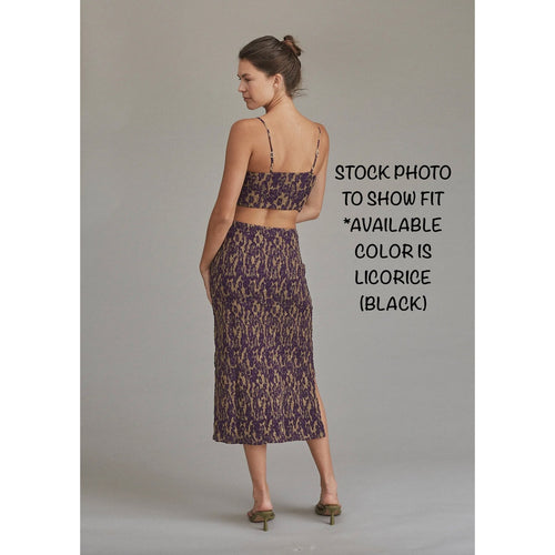 Acacia Swimwear Ravie Skirt - Licorice | Back view