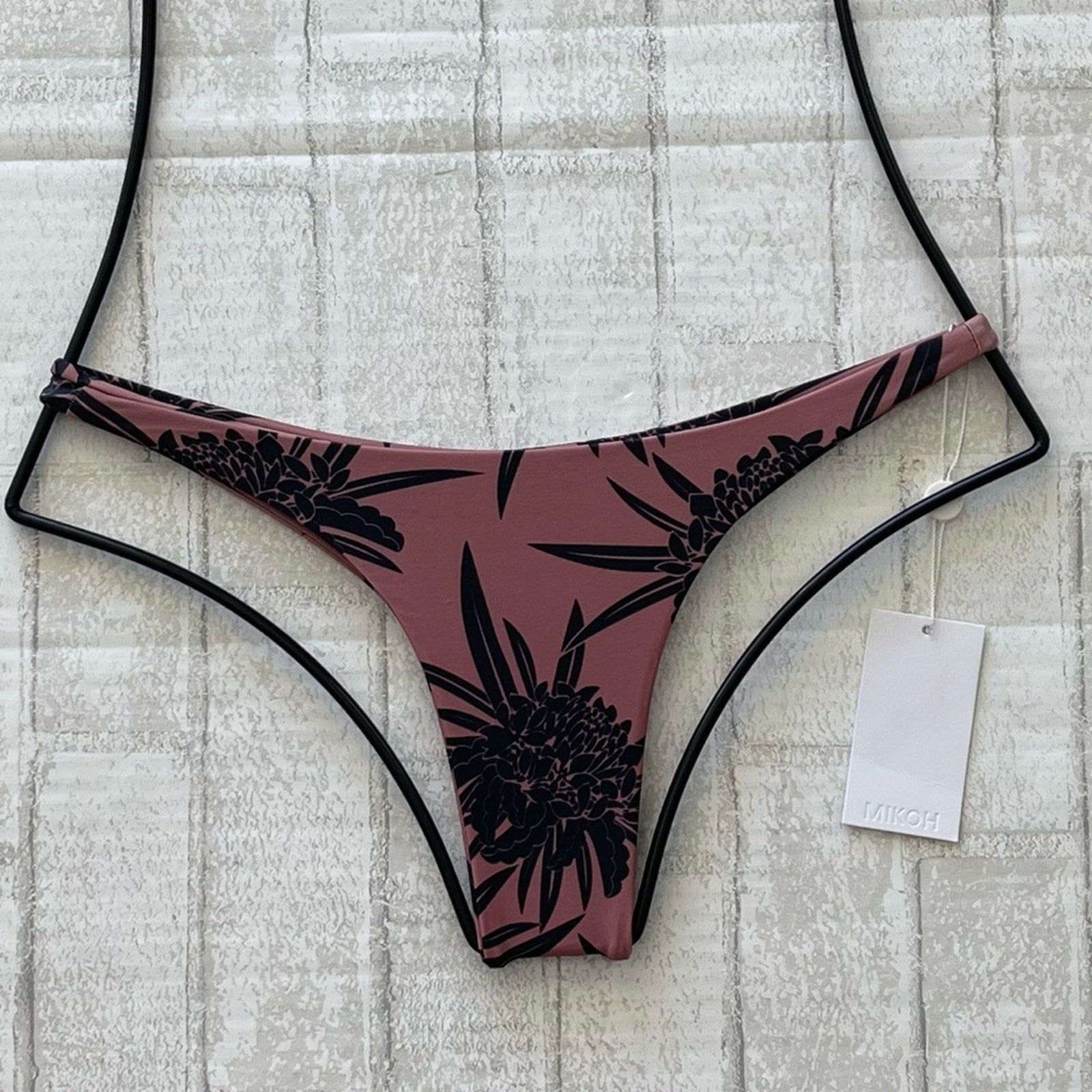 MIKOH Swimwear Praia Modern Skimpy Side Bikini Bottom | Front view