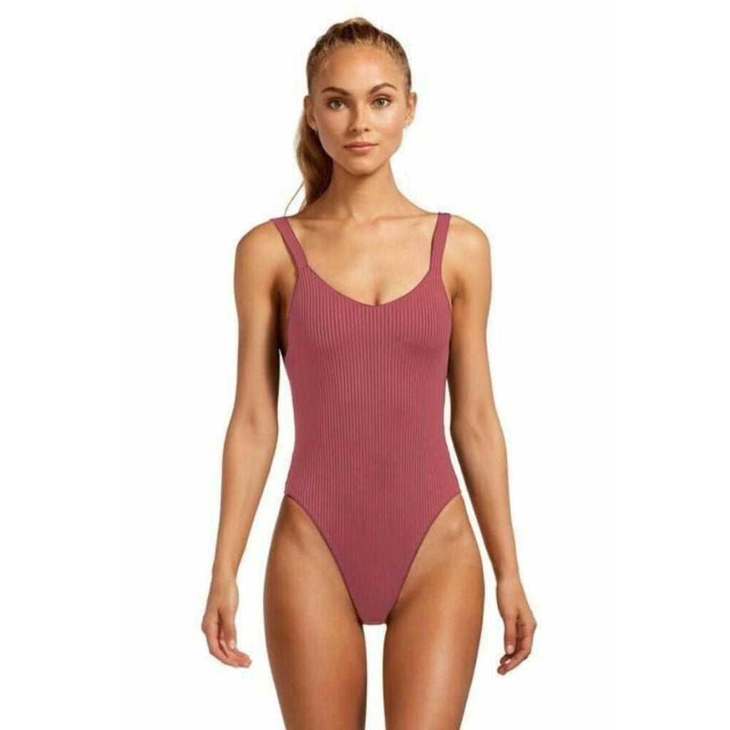 Vitamin A Swimwear Leah One Piece - Havana Rose EcoRib | Alternate view