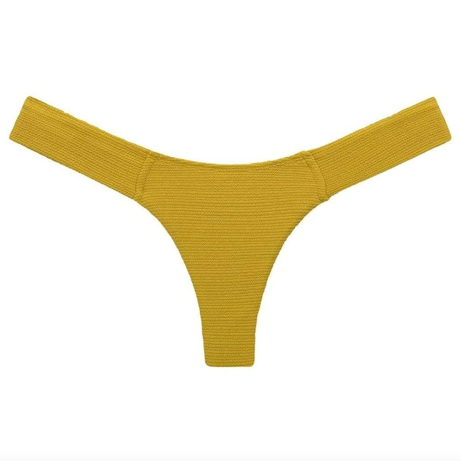 Montce Swim Micro Scrunch Uno Bikini Bottom – Key Lime | Alternate view