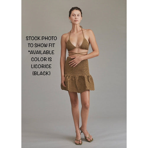 Acacia Swimwear Tove Skirt - Licorice | Back view