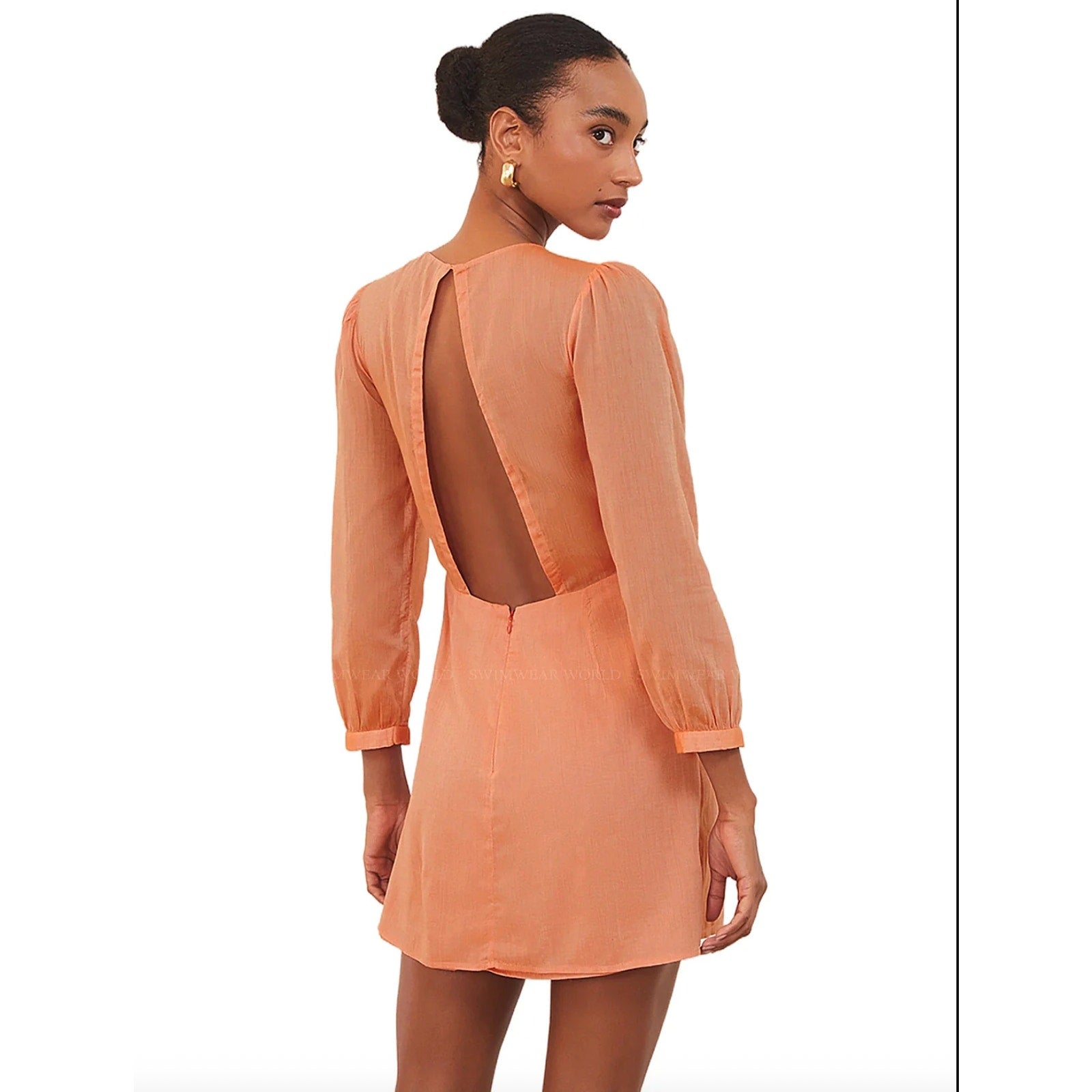 ViX Paula Hermanny ViX Swimwear Amelia Short Dress – Orange | Alternate view