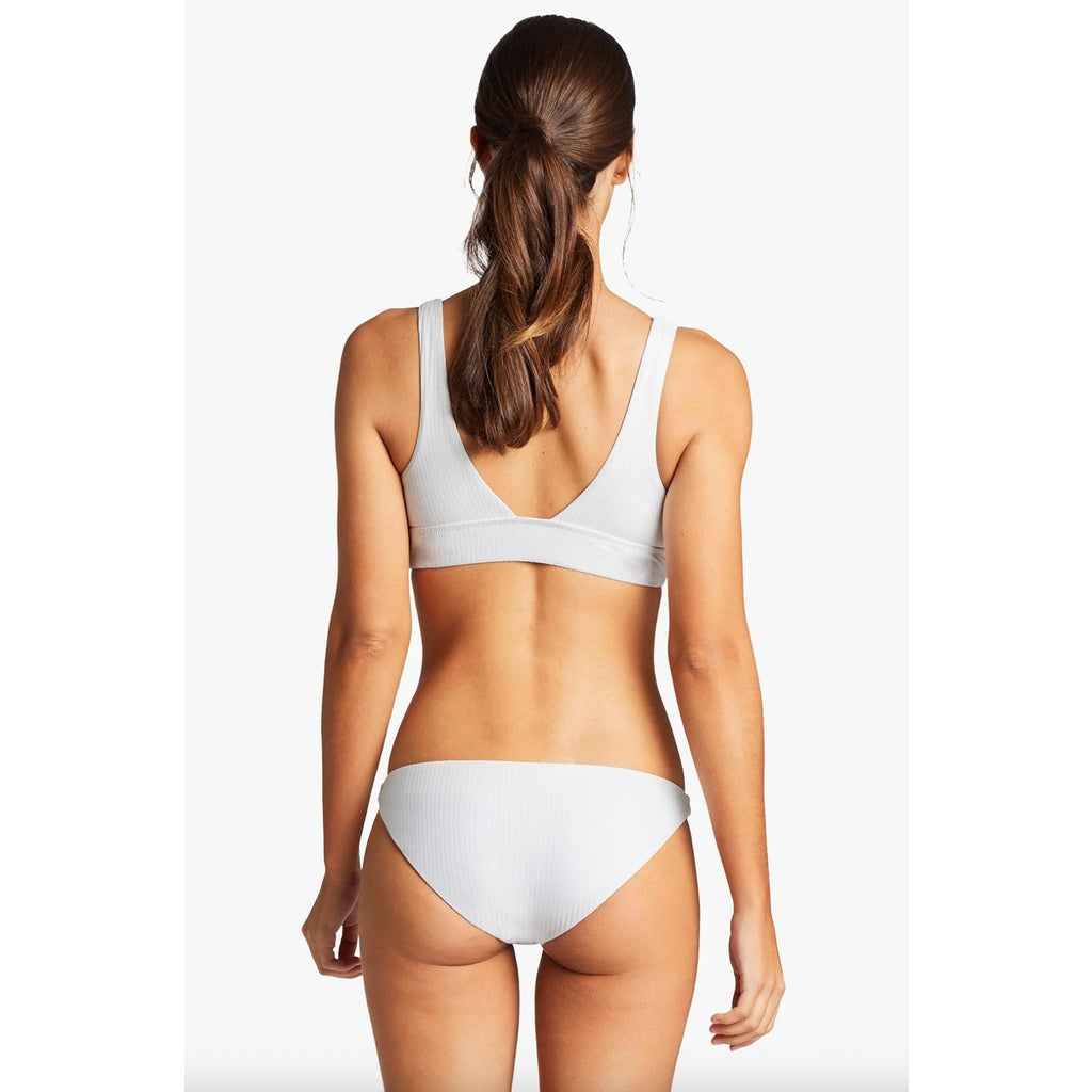 Vitamin A Swimwear Sienna Tank Bikini Top - White EcoRib | Back view