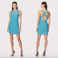Hervé Léger Icon Strappy Bandage Mini Dress - Seafoam | Front view