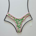 Frankies Bikinis Full Moon Plaid Micro Bikini Bottom – Baby Daisy | Front view