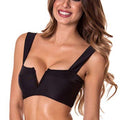 RELLECIGA V Wire Bandeau Bikini Top | Front view