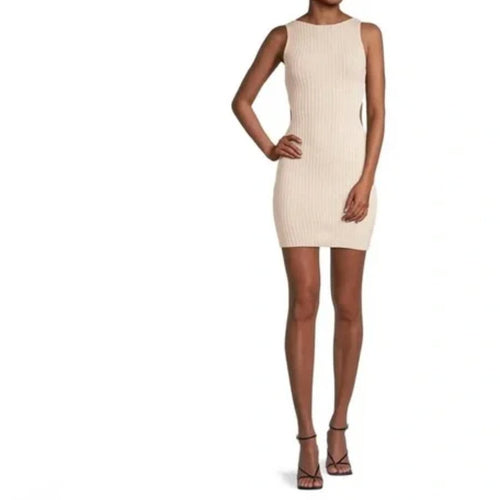 Amanda Uprichard Bec + Bridge Alexis Knit Mini Dress - Cream | Front view