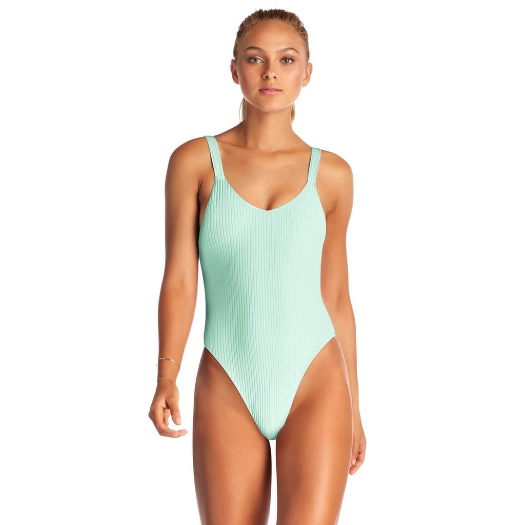 Vitamin A Swimwear Leah One Piece - Glacier EcoRib | Alternate view