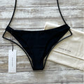 Magda Butrym Black Cheeky Bikini Bottom | Front view