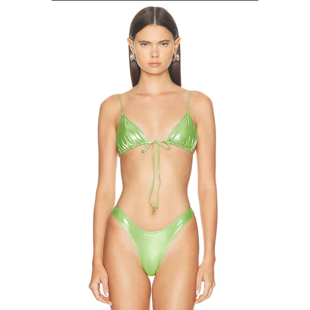 Heavy Manners x Elsa Hosk Triangle Front Tie Bikini Top - Tina Carlyle | Alternate view
