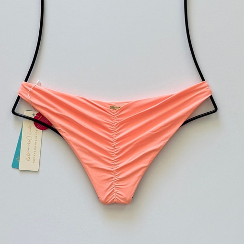 Beach Bunny Swimwear Angela Skimpy Bikini Bottom - Sorbet | Alternate view