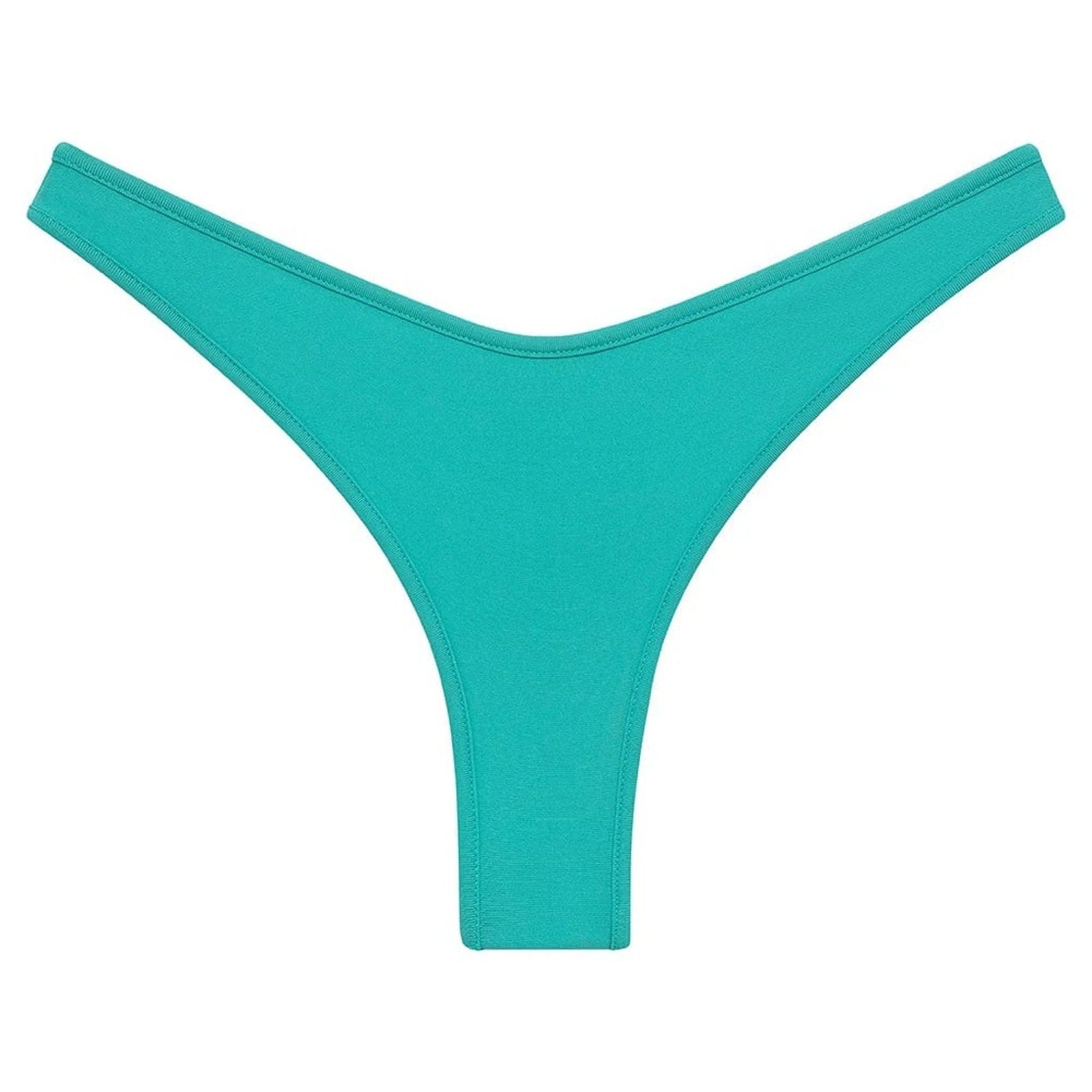 Montce Swim Binded Thong Bikini Bottom - Teal | Alternate view