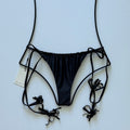 Acacia Swimwear Taylor Bikini Bottom - Licorice - Minimal Coverage | Front view
