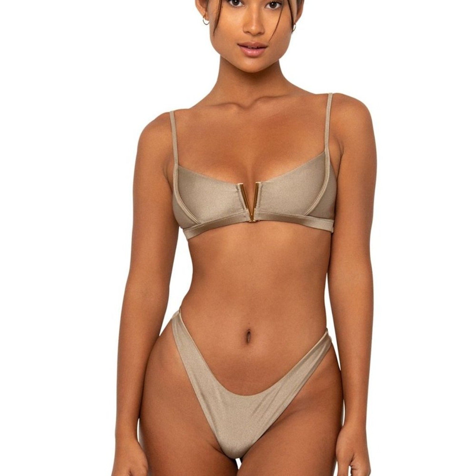 FAE Swim Zenith Bikini Bottom - Toffee | Alternate view