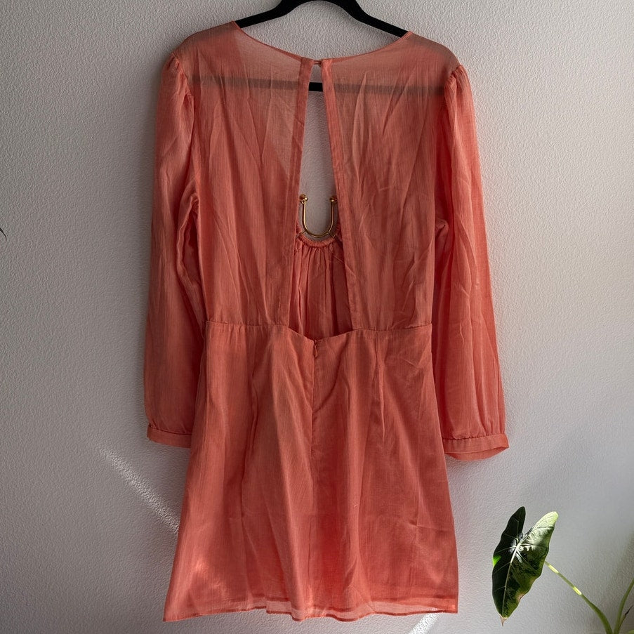 ViX Paula Hermanny ViX Swimwear Amelia Short Dress – Orange | Alternate view