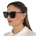 Jimmy Choo Rua/G/S 56 mm Butterfly Sunglasses in Grey | Front view