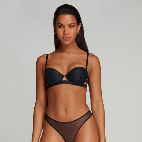 Agent Provocateur Lucky Strapless Underwired Bra - Black, Size 36C | Front view