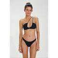 ViX Paula Hermanny ViX Swimwear Emma One-Shoulder Bikini Top - Black | Front view