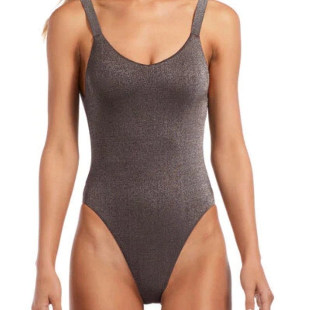 Vitamin A Swimwear Leah One Piece - Graphite Metallic | Alternate view
