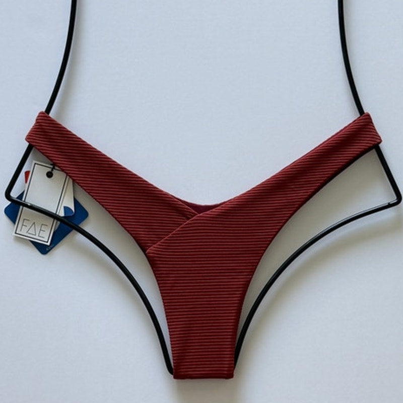 FAE Swim Vada Bikini Bottom - Clay | Front view