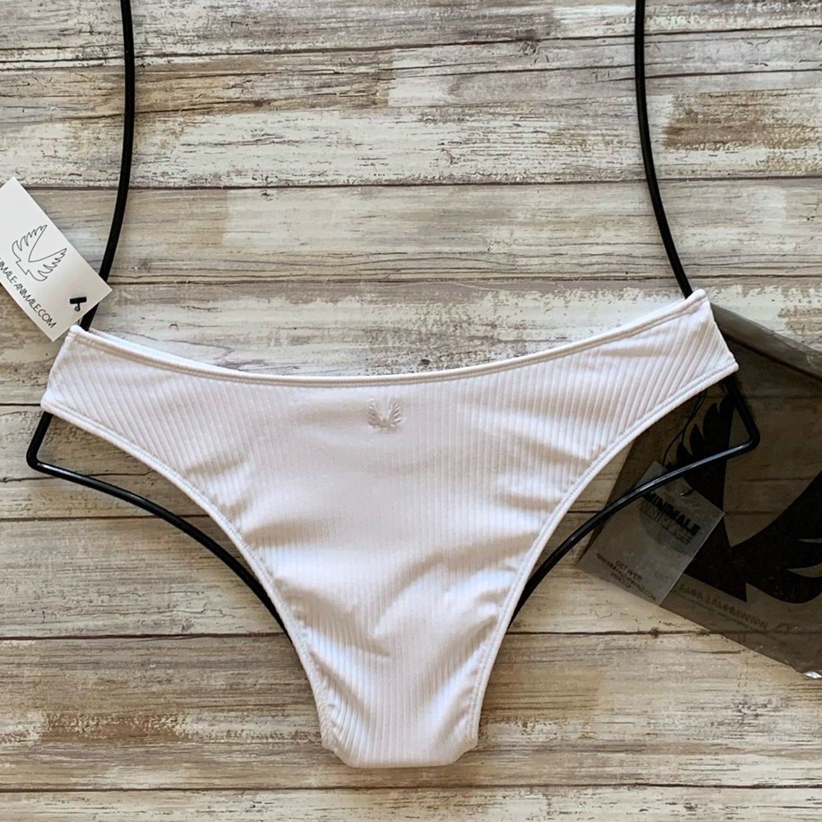 Minimale Animale Soho Rib Brief Bikini Bottom | Front view