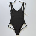 Vitamin A Swimwear Leah One Piece - Graphite Metallic | Front view