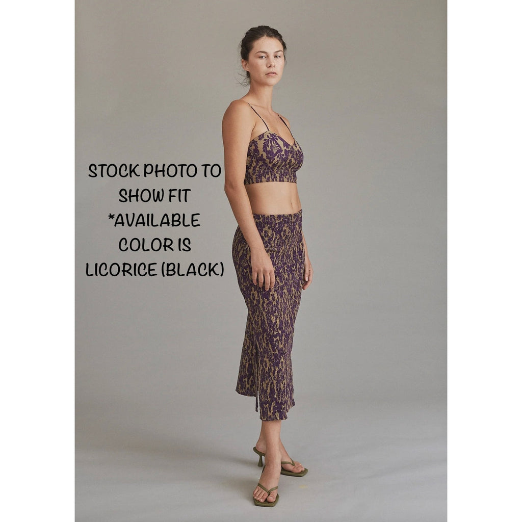 Acacia Swimwear Ravie Skirt - Licorice | Alternate view