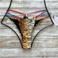 Reina Olga Tropicana Skimpy Bikini Bottom Animal Print | Front view