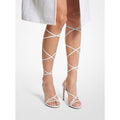 Michael Kors Collection Dahlia Leather Lace-Up Sandal | Front view