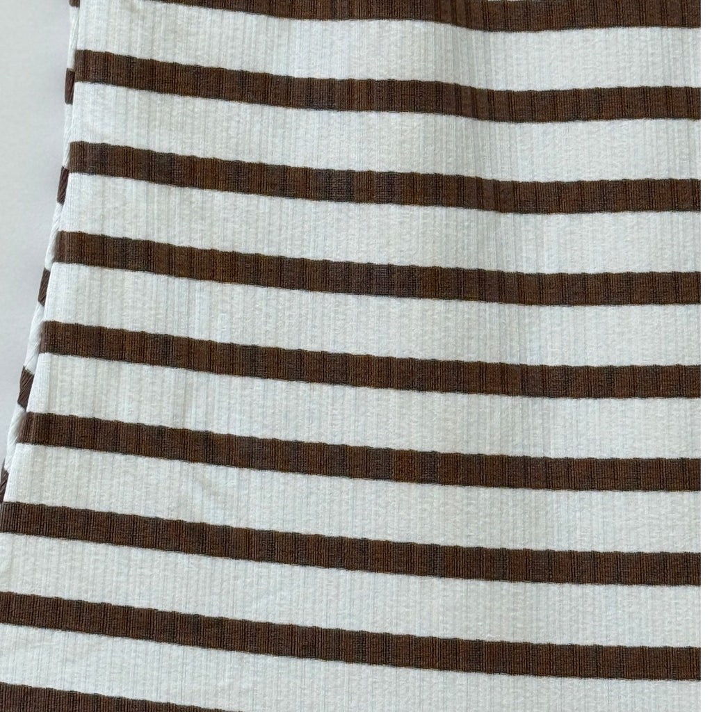 Vitamin A Swimwear Leah One Piece - Marine Stripe Cocoa Ribbed | Alternate view