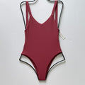 Vitamin A Swimwear Leah One Piece - Havana Rose EcoRib | Front view