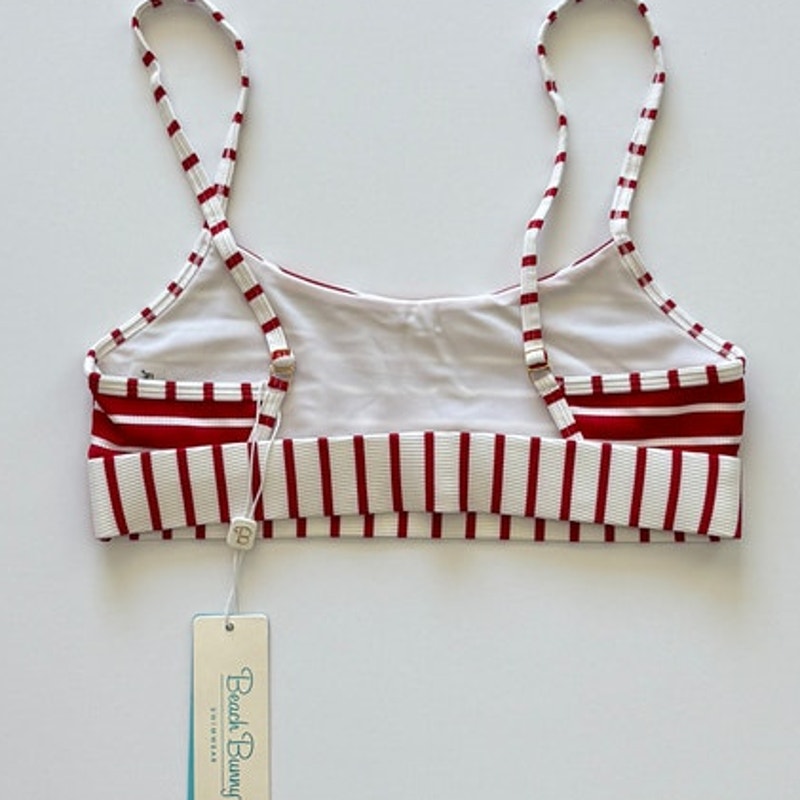 Beach Bunny Swimwear Emerson Bralette Bikini Top - Red | Back view