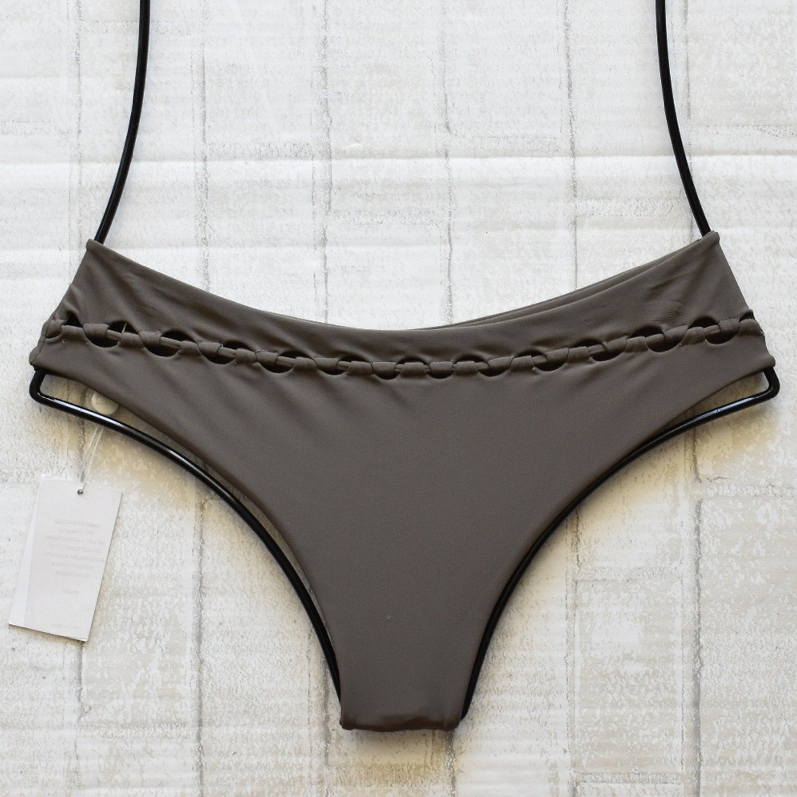 MIKOH Swimwear Hualalai Cutout Bikini Bottom | Front view