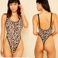 Cosabella Arietta Velvet Flock Bodysuit Teddy | Front view