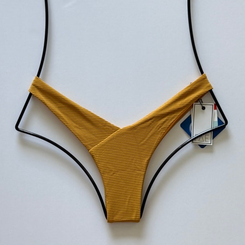 FAE Swim Vada Bikini Bottom - Mustard | Front view