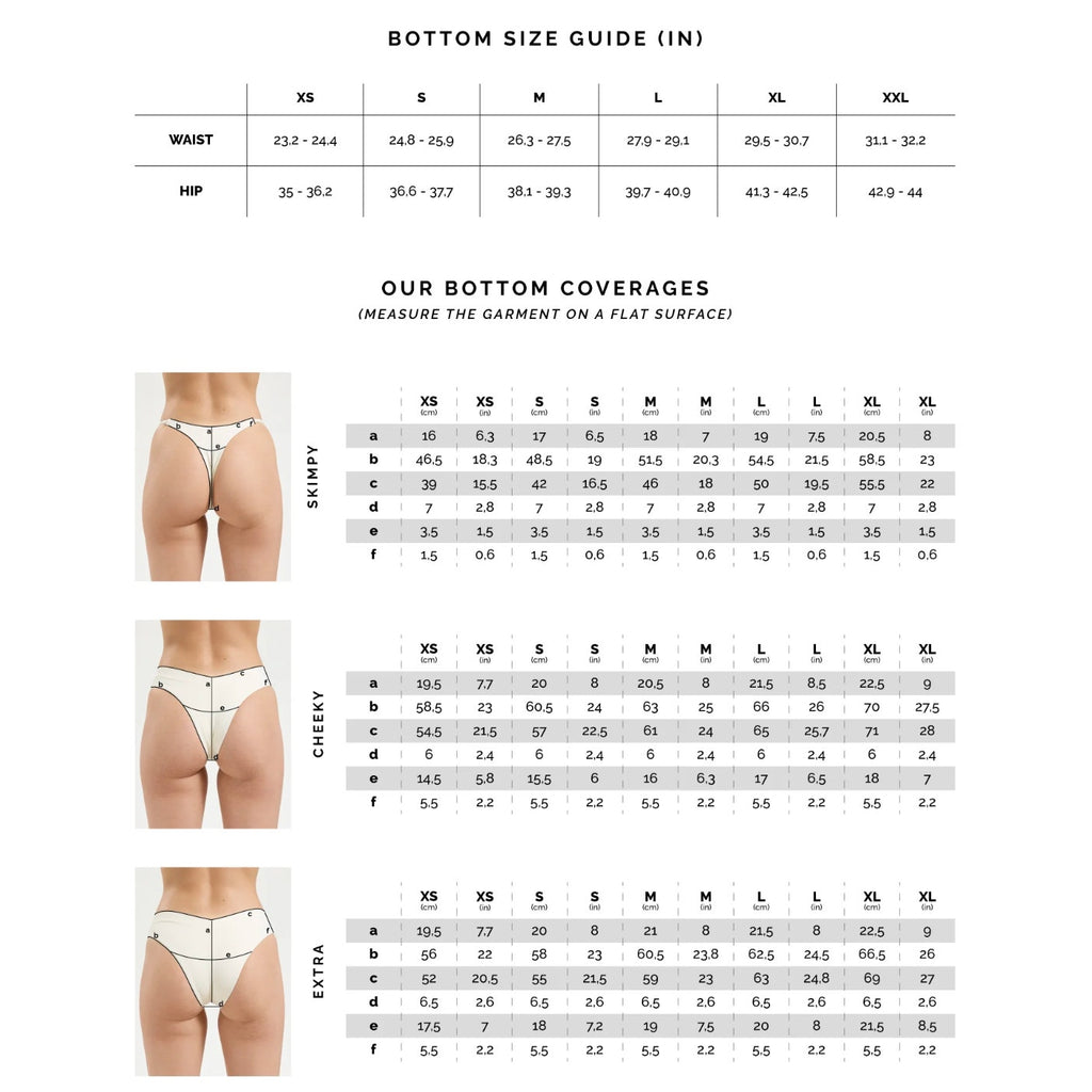 OneOne Swimwear Heidi Cheeky Bikini Bottom – White Ribbed | Alternate view