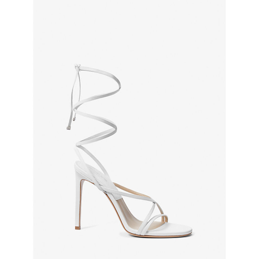 Michael Kors Collection Dahlia Leather Lace-Up Sandal | Back view