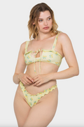 Khassani Bikini Top - Khassani Swimwear 'Alma' Bikini Top in Tulips