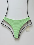 Acacia Swimwear Brazil Terry Ribbed Bikini Bottom - Naupaka
