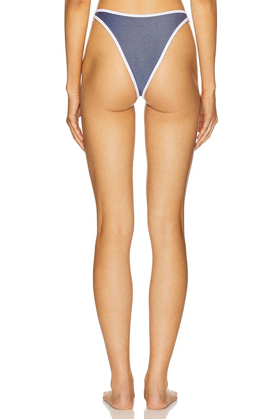 FAE Swim Hailey Bottom - Denim & White