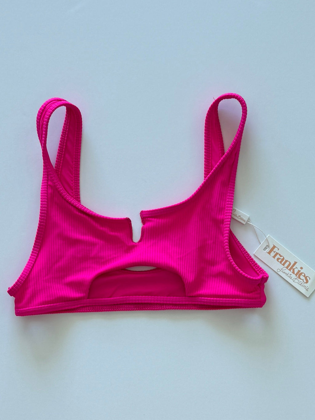 Frankies Bikinis Cole Ribbed Scoop Bikini Top | Alternate view