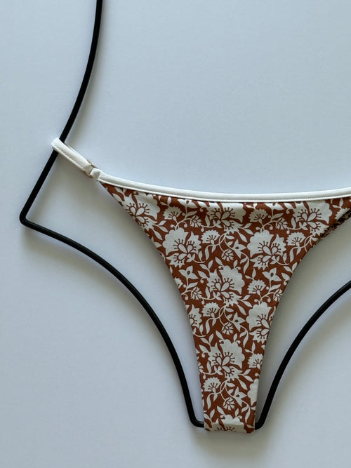 Acacia Swimwear Neema Piped Bikini Bottom - Autumn