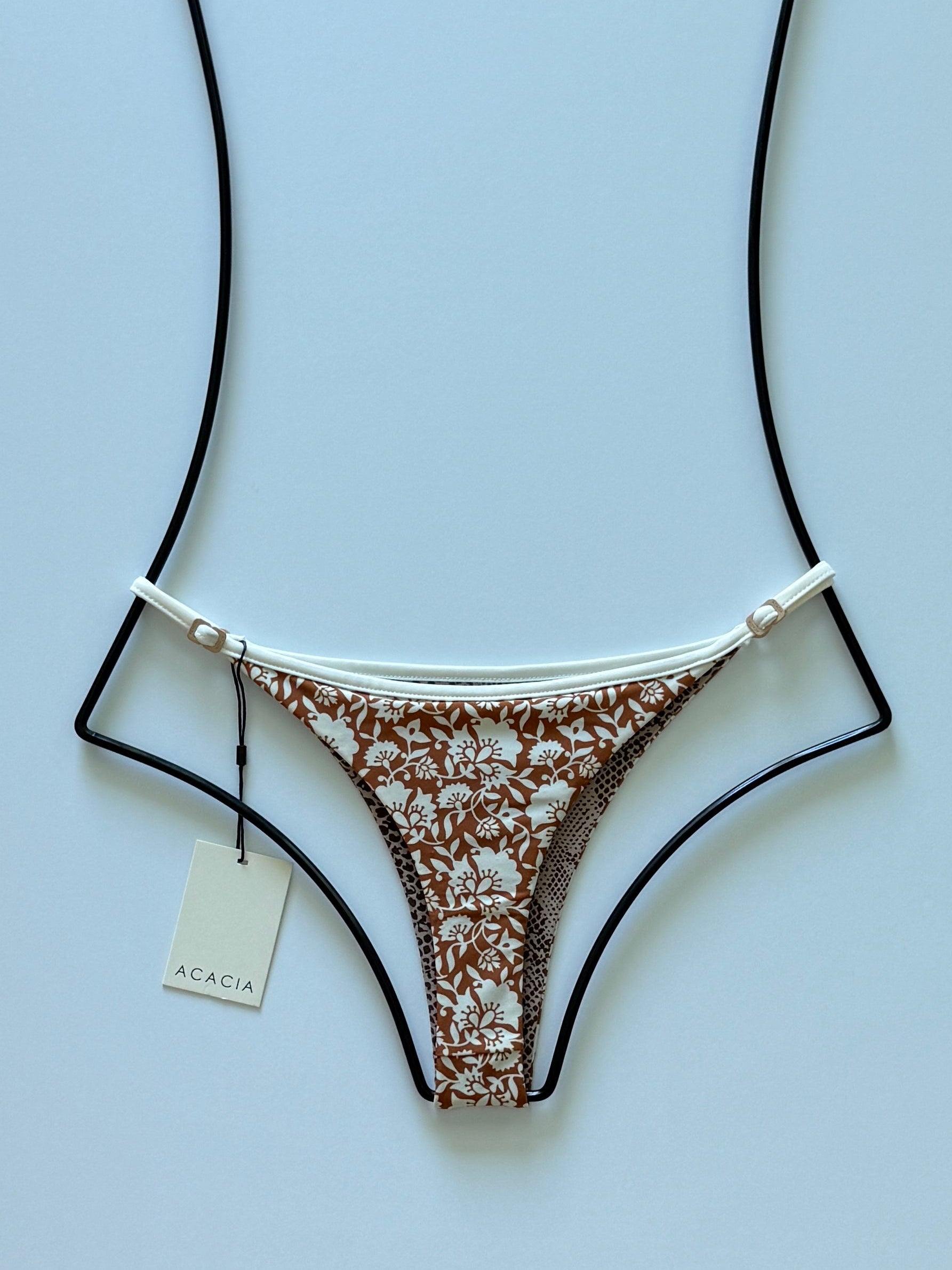 Acacia Swimwear Neema Piped Bikini Bottom - Autumn