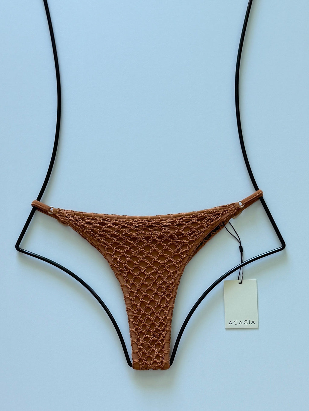 Acacia Swimwear Neema Crochet Bikini Bottom - Tobacco